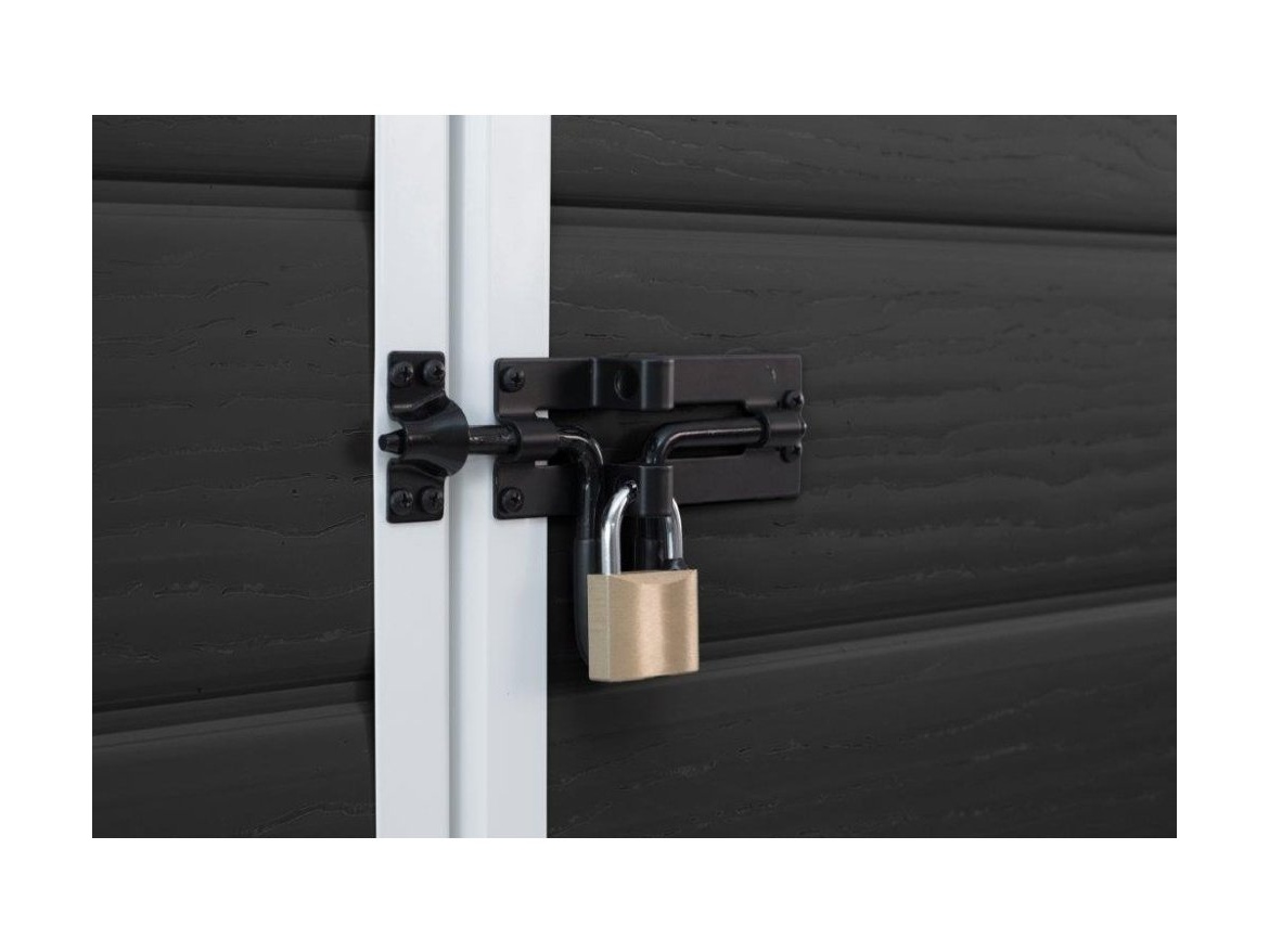 Keter Zahradní domek Keter Essential Shed 6x4 - 112 × 184 × 195 cm - tmavě šedý/bílý