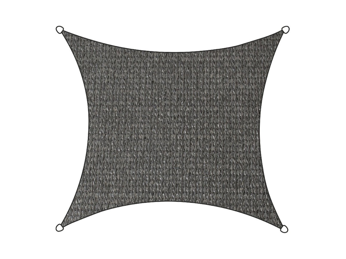 Stínící plachta ISEO čtvercová antracitová 3,6x3,6m