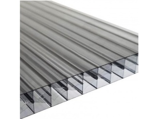 Pergola –  Arla Plast Polykarbonátová komůrková deska 16 MM ANTRACIT, 5X struktura 4500 mm x 2100 mm x 16 mm