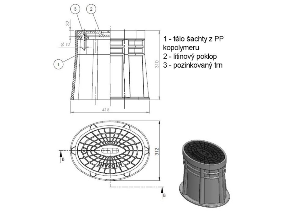 Poklop Scobax Hydrant