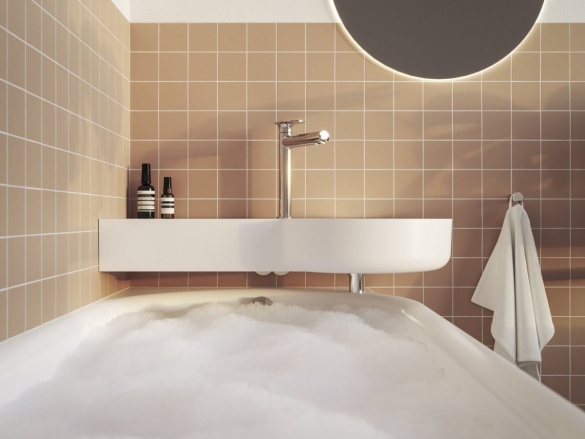 Ravak Umyvadlo ARC 83/43 L, s otvorem pro baterii, bez přepadu