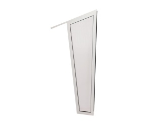 Scobax bejárati előtetők –  Boční stěna Savespot Grade 180 cm, stříbrná/čirá