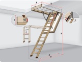 Skladacie podkrovné schody Fakro LWT