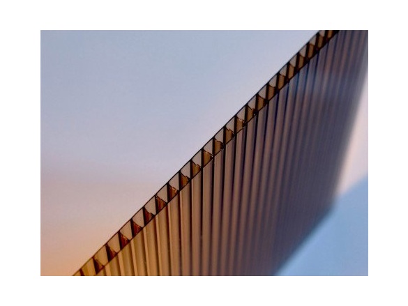 Lexan Polykarbonátová komůrková deska 10 MM BRONZ, 2 stěny