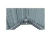 Fém garázs 3,8 x 6 m nyeregtetővel, antracit színű Riwall PRO RMCG 20x13 Anthracite