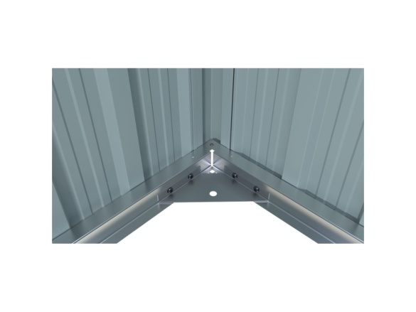 Fém garázs 3,8 x 6 m nyeregtetővel, antracit színű Riwall PRO RMCG 20x13 Anthracite