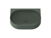 Ravak Umývadlo Yard 60, s otvorom pre batériu, bez prepadu, Grey Green