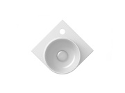 Ravak Umývátko Yard 28 C, s otvorem pro baterii, bez přepadu, Smoke Grey