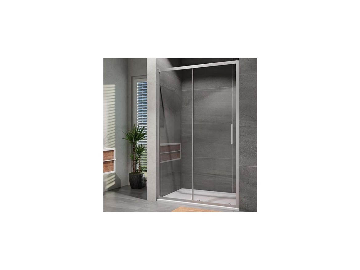 Lansanit Sprchové dveře Vati 1000 mm, sklo čiré, profil chrom,  SR10-6-190-C