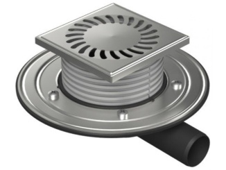 Technická sanita –  Chuděj PVBU 40 (snížená, univerzální) 125 x 125 mm, plast, Sun, K3, ano