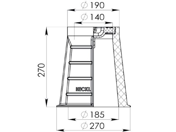 Šupátkový poklop Heckl Plastus