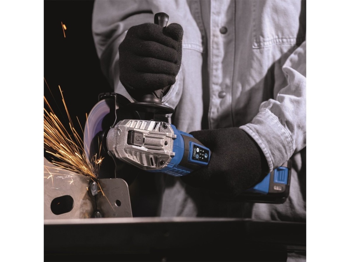 20 V IXES aku úhlová bruska (bez baterie a nabíječky) Scheppach BC-AG125-X