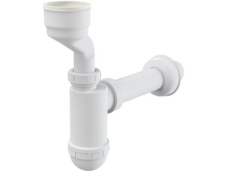 Alcadrain –  Alcadrain Pisoárový sifon A45A 55 mm, odpad 40 mm, s manžetou, bílý,  A45A