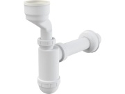 Alcadrain Pisoárový sifon A45A 55 mm, odpad 40 mm, s manžetou, bílý,  A45A