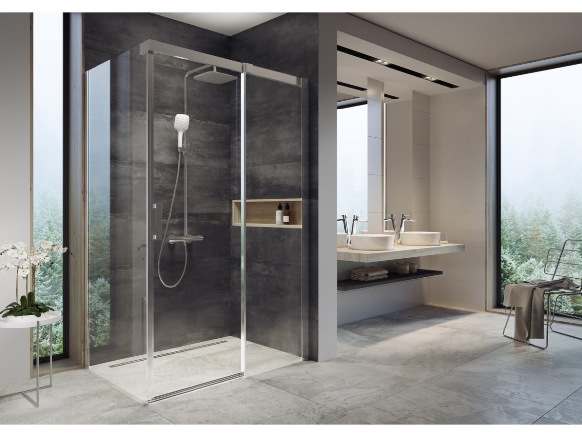 Ravak MSDPS 120x90 P, lesk+transparent