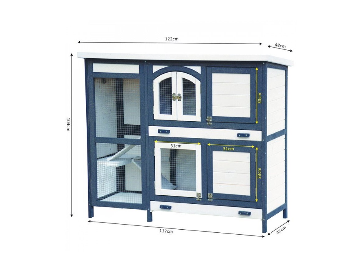 Dřevěná králíkárna Scobax Foxy