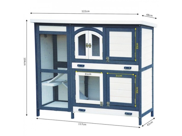 Dřevěná králíkárna Scobax Foxy
