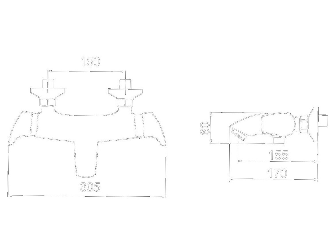 Novaservis Vanová baterie Metalia Eco+ 150 mm, chrom, nástěnná, termostatická, s příslušenstvím,  57921,0E