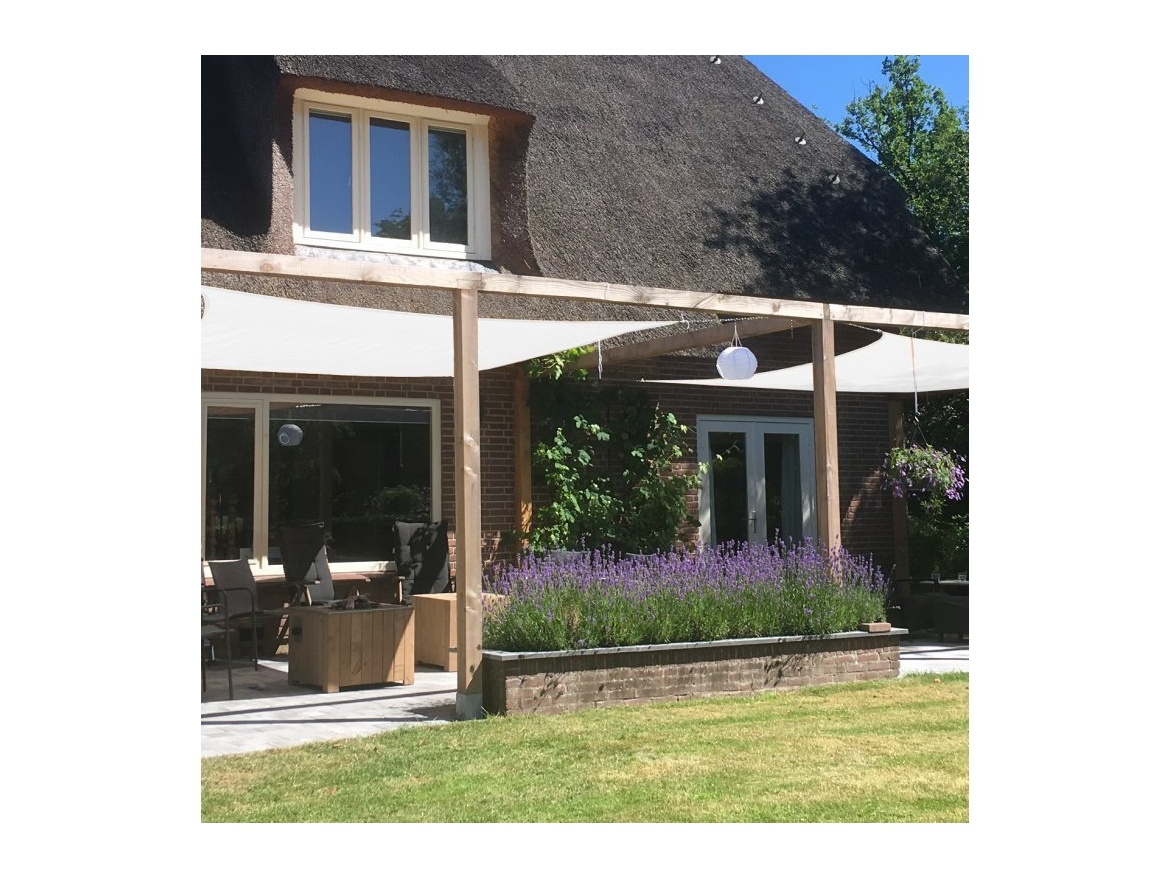 Stínící plachta LIVIGNO obdélníková béžová 3x4m