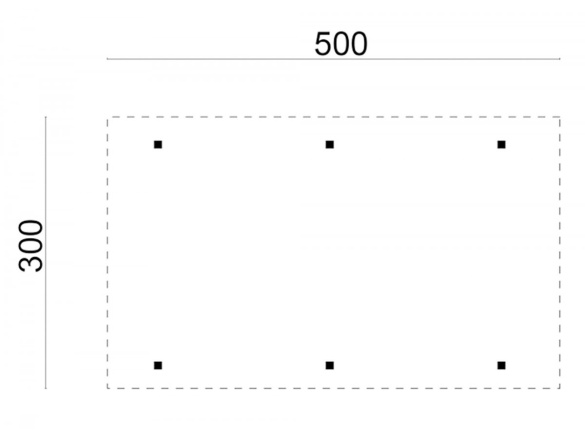 Tuindeco Single / Extension Carport (excl. roof covering)