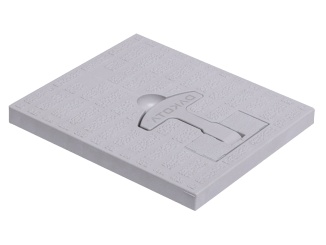 Příslušenství pro Rám pro rošt nebo poklop Dakota šedá, 250 x 250 mm