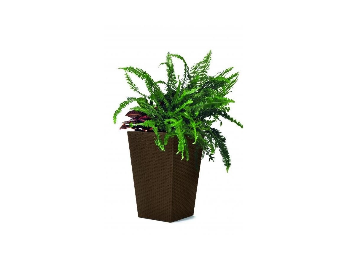 Keter Květináč Rattan Planter S - hnědý