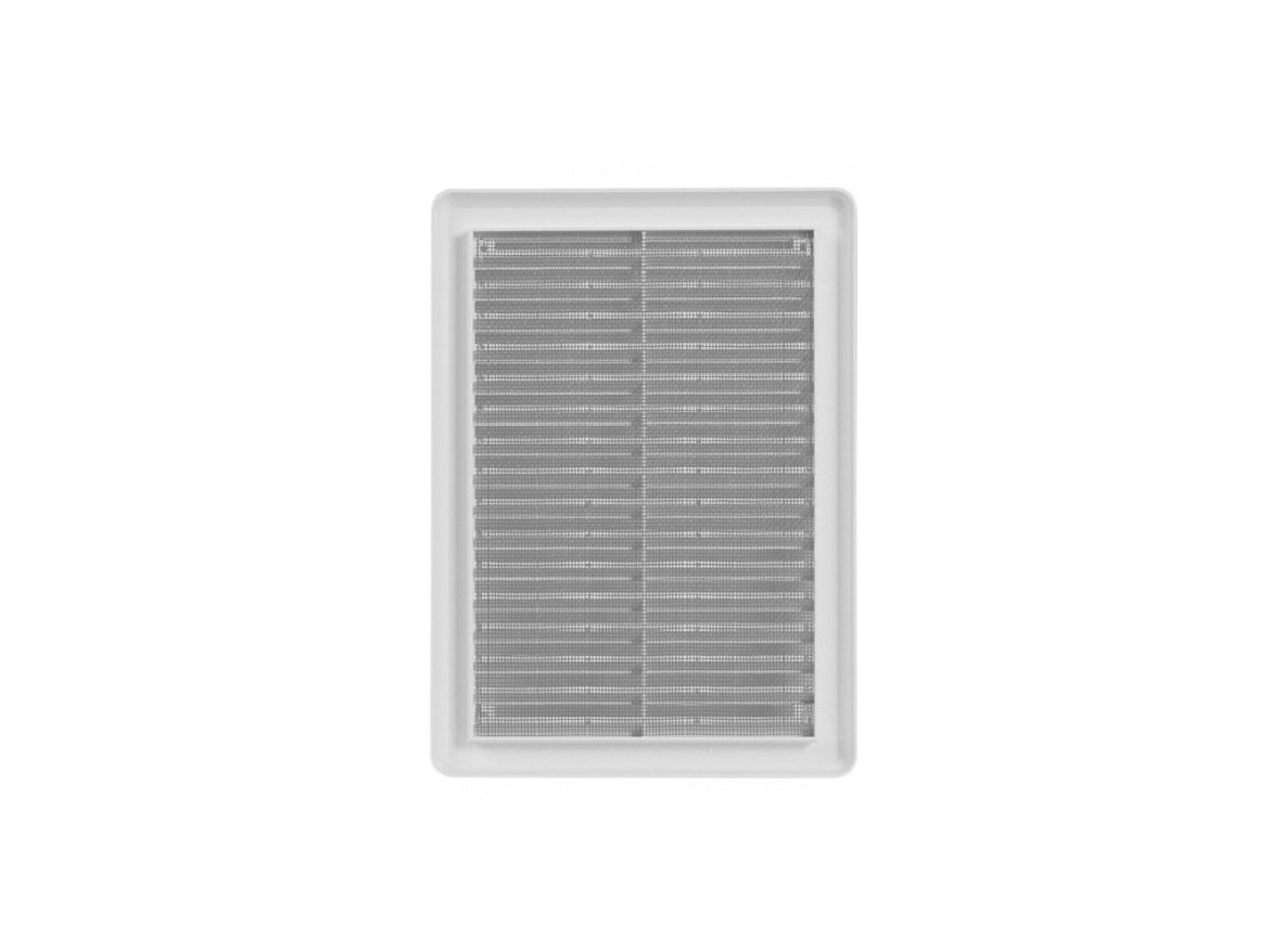 Haco Větrací mřížka 175 × 250 mm, se síťovinou a krytem, bílá,  0317
