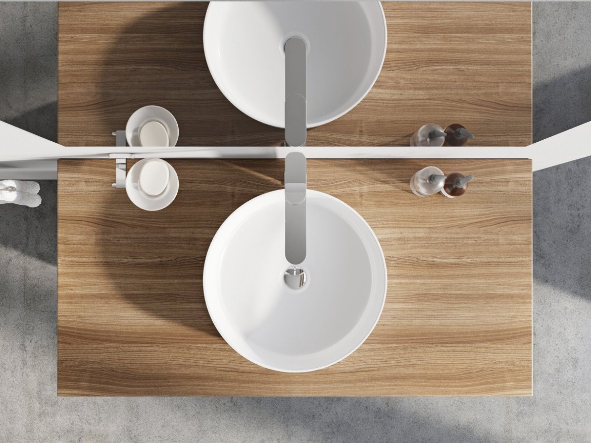 Ravak Umývadlo Uni 40, bez otvoru pre batériu, bez prepadu, biela