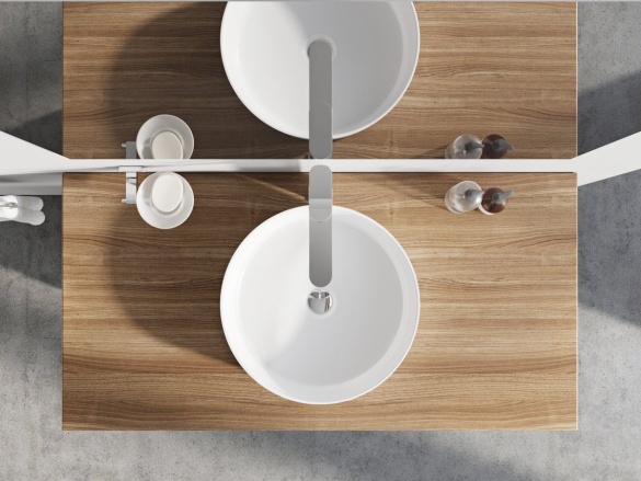 Ravak Umývadlo Uni 40, bez otvoru pre batériu, bez prepadu, biela