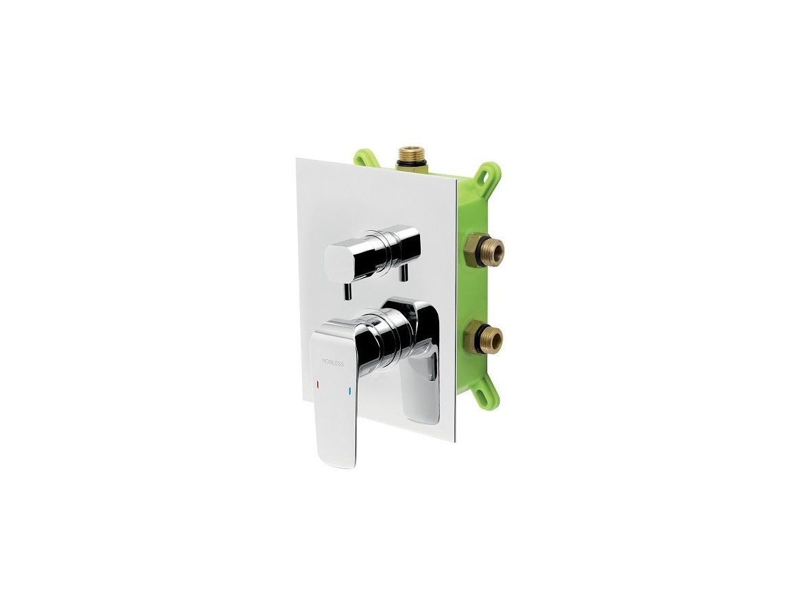 Novaservis Sprchová baterie Nobless Tina, chrom, podomítková, bez příslušenství,  BOX38051RX,0