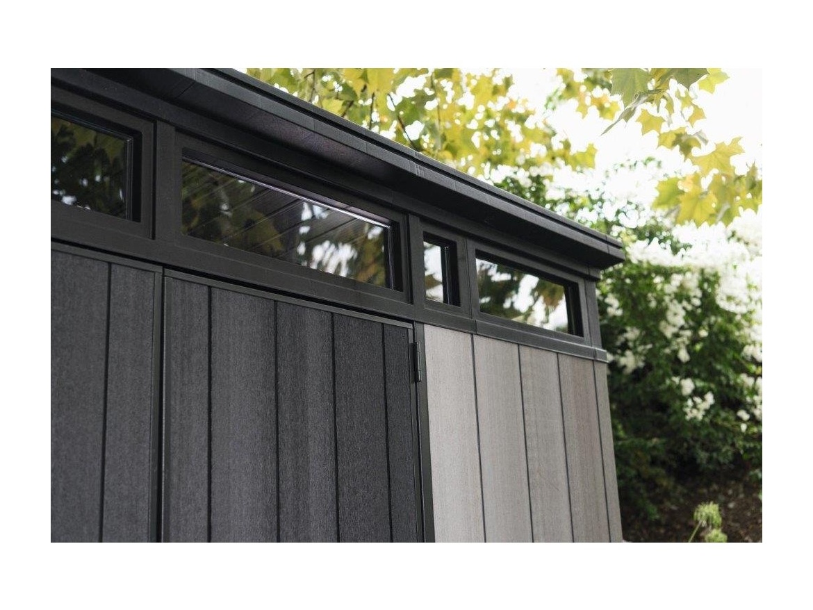 Műanyag kerti ház Keter Zahradní domek  Artisan 9x7 grafitový/šedý, s podlahou