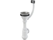 Alcadrain Dřezový sifon A447 s výpustí 115 mm, odpad 40/50 mm, s přepadem,  A447-DN50/40