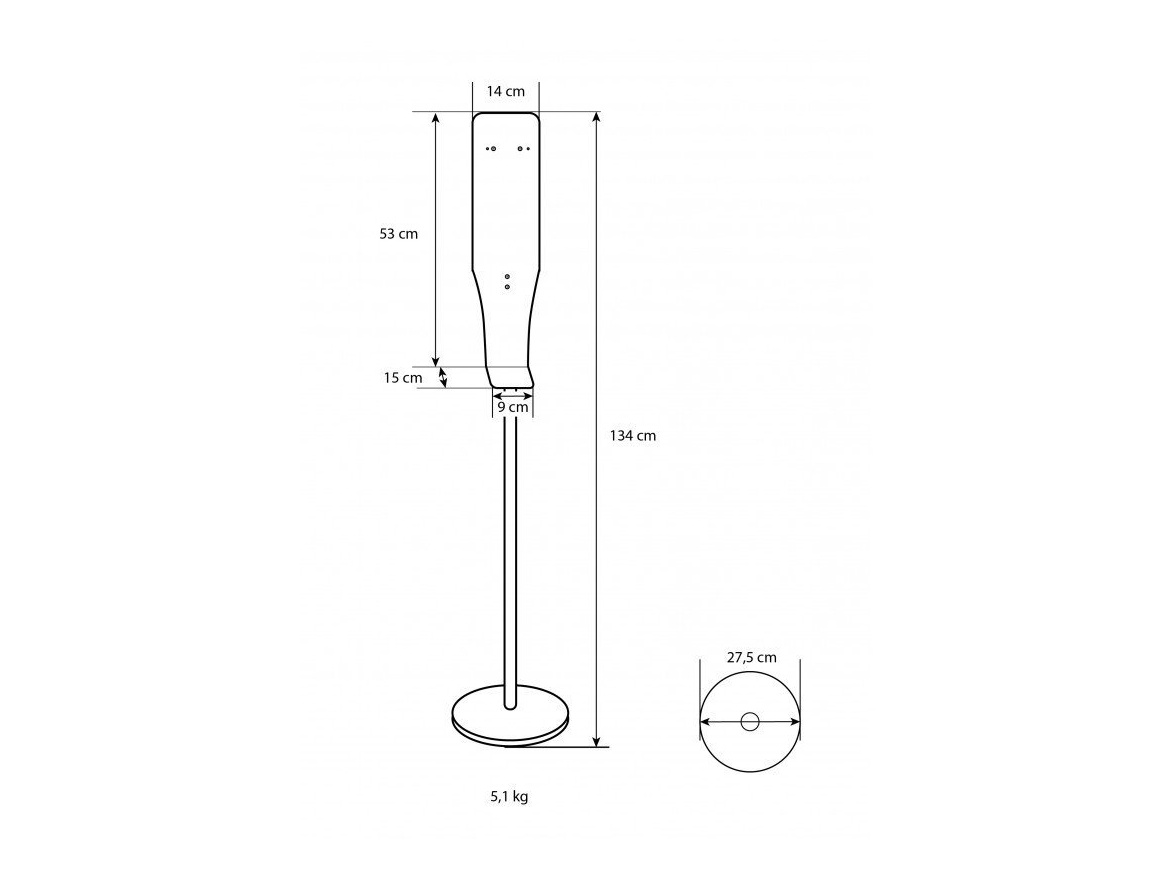 Bezdotykové dávkovače Donner TRAY s odkapem