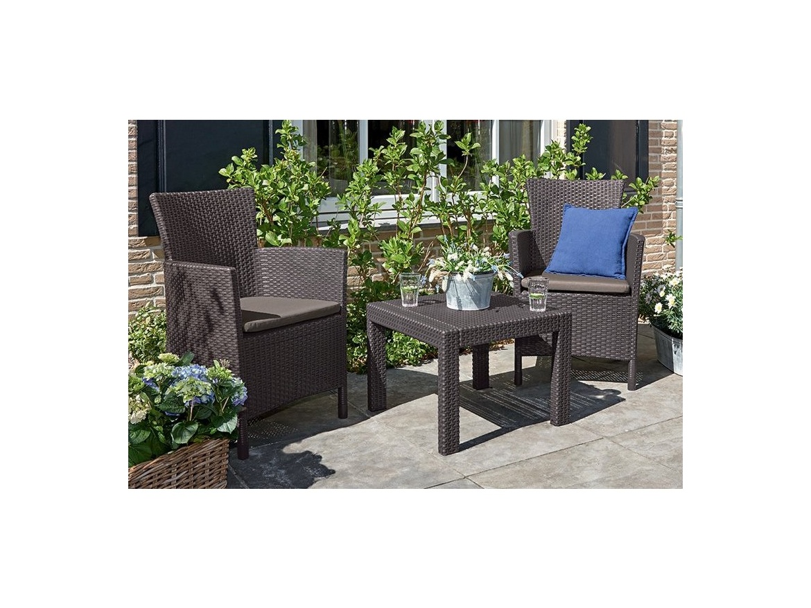 Keter Balkónový set Allibert Rosario - cappuccino