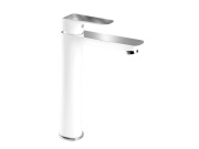 Novaservis Umyvadlová baterie Nobless Tina, bílá/chrom, stojánková, bez výpusti,  38503,1