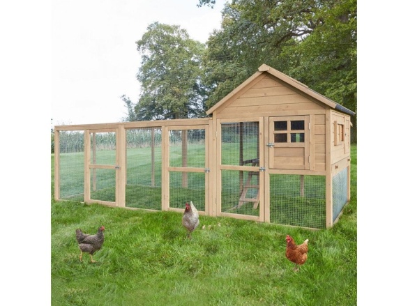 Tyúkól Scobax Dřevěný maxi kurník TIRANA, 3000x1520x1210 mm