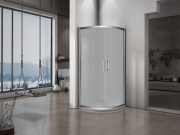 Lansanit Sprchový kout Monte 90 x 90 cm, sklo matné, profil aluchrom, čtvrtkruh,  QF99-190-M