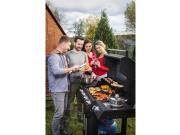 Luxus gázgrill 24 kW hat égővel és egy oldaltűzhellyel Riwall PRO RGG 61 EXL