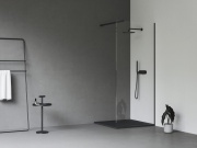 Ravak Walk-In Wall Set 130, čierna+transparent