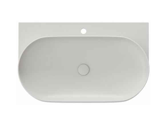 Ravak Umyvadlo Yard 80, s otvorem pro baterii, bez přepadu, antracit