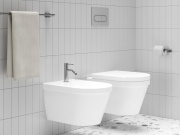 Ravak ES 056.20BLM Bidetová batéria 154 mm bez odtokovej armatúry, čierna matná