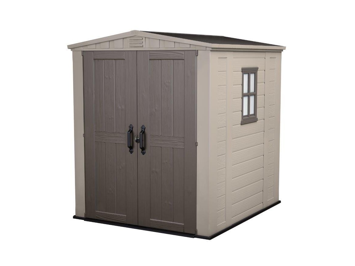 Keter Zahradní domek  Factor 6 x 6 béžový / hnědý, s podlahou, poškozený obal