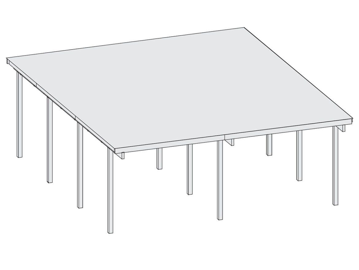 Přístřešek na auto Karibu Carport ECO A