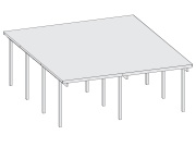 Přístřešek na auto Karibu Carport ECO A