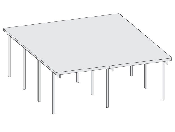 Přístřešek na auto Karibu Carport ECO A