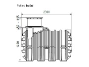 Nádrž na dešťovou vodu ACO Cistern House & Garden Professional 3300l