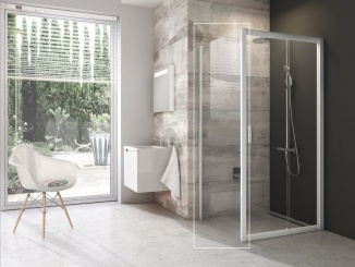 Sprchové kouty –  Ravak BLPS 80, biela+transparent