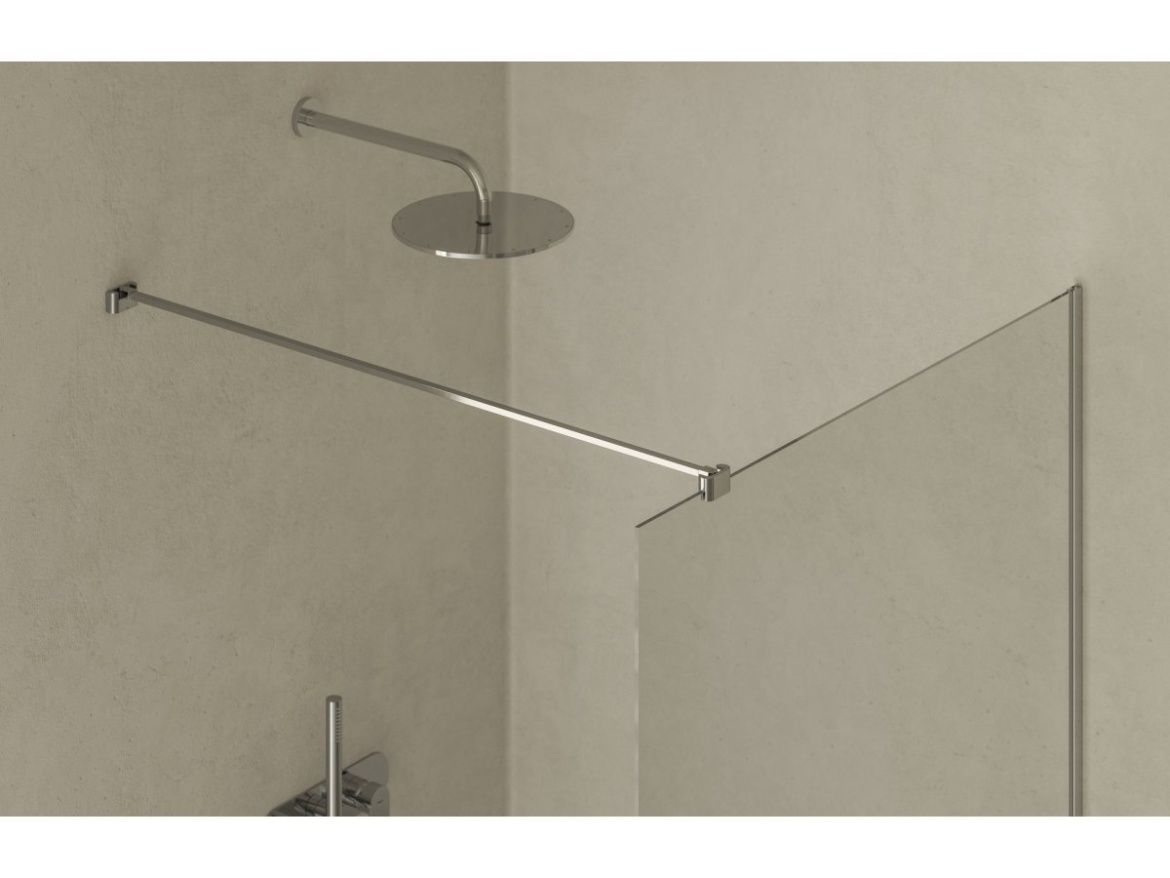 Ravak Walk-In Air Wall 100, černá+transparent