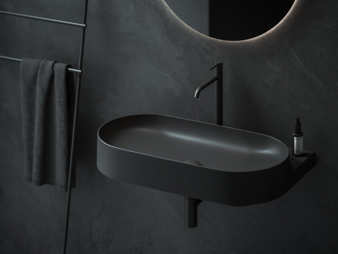 Ravak Umyvadlo Yard 80, s otvorem pro baterii, bez přepadu, bílá matná