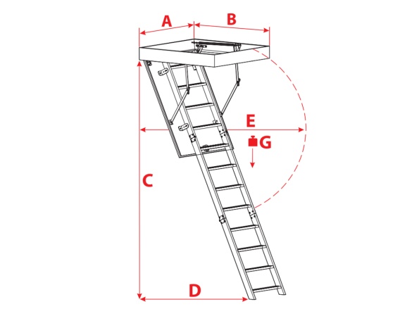Půdní schody Oman Compact Termo